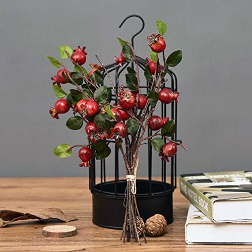 SHQ Artificial Flowers Pomegranate Gray Bunch Decor