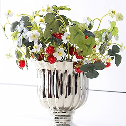 10 Branches Artificial Strawberries Decorative Plants