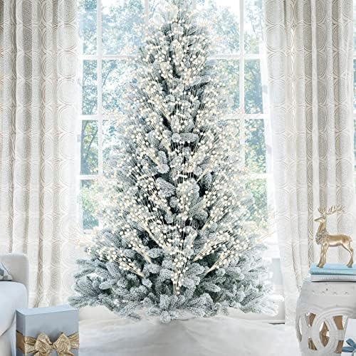 12 PCS Christmas Glitter Berry Stems 158 Inch