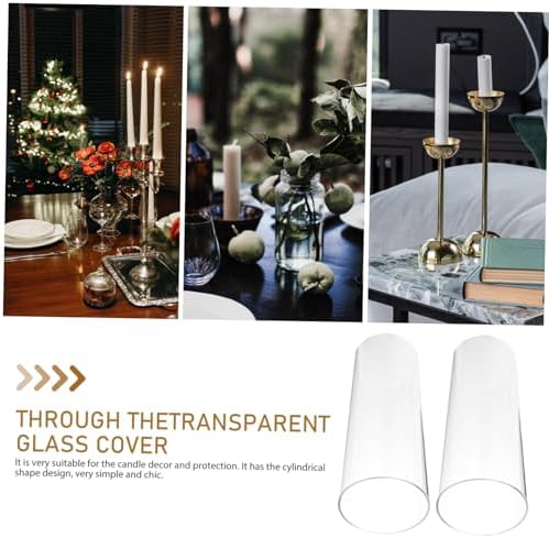 4pcs Hurricane Candle Holder Sleeve Glass Covers Simple Design for Bulk Purchase