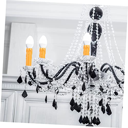 Mikikit 20Pcs Lightweight Tear Pattern Candle Sleeves for Chandeliers