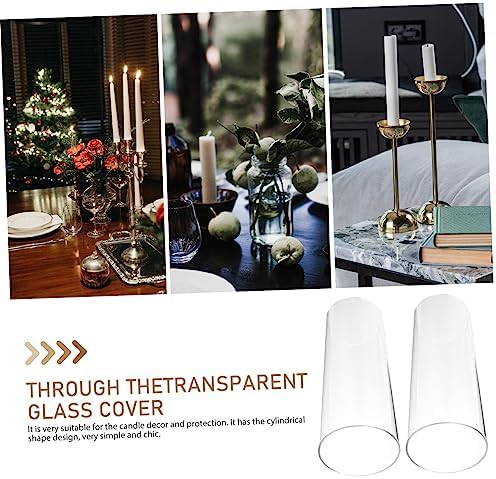 Zerodeko Windproof Candle Covers Glass Shades