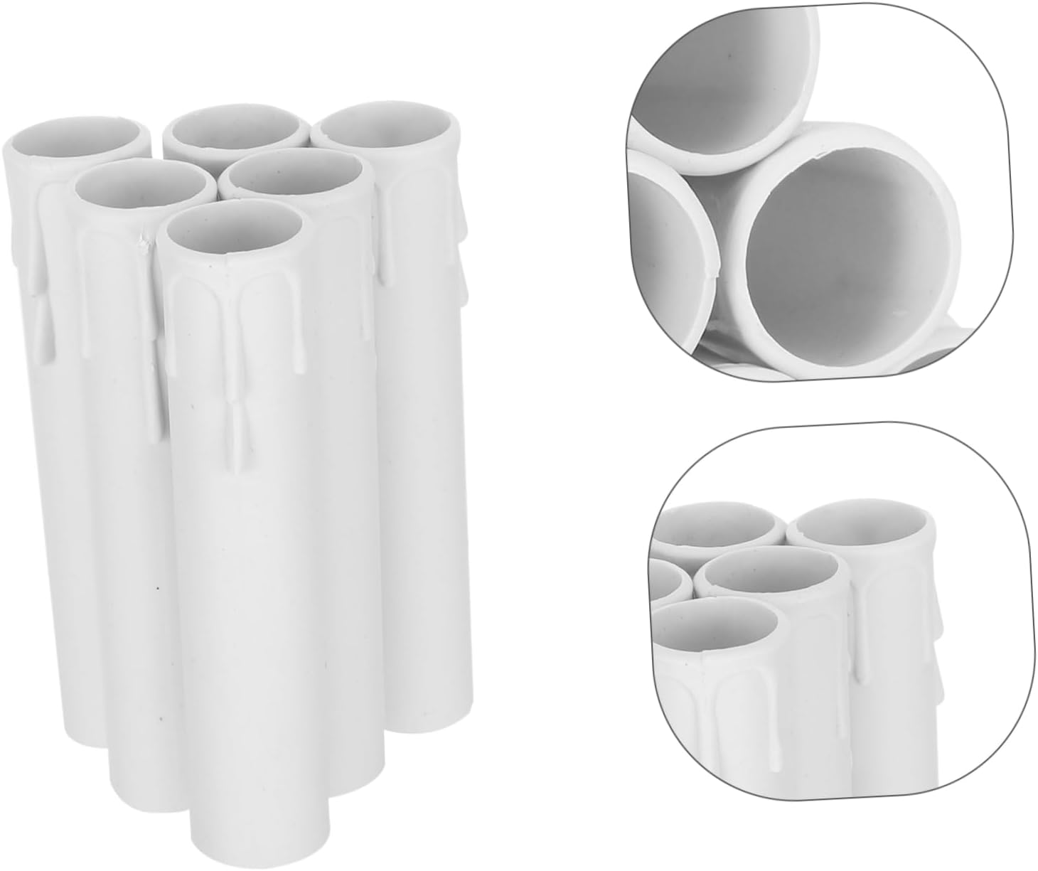 Happyyami 20pcs White Votive Candles with Candle Holders