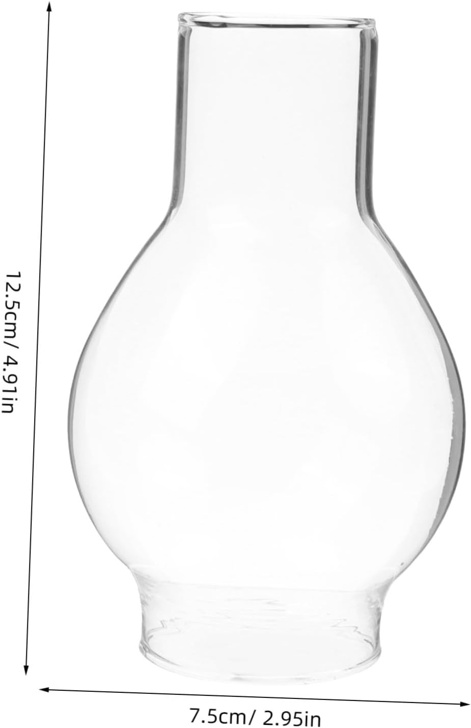 Glass Candle Holder Sleeve for Taper Candles Windproof Design