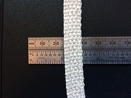 12 Inch Flat Cotton Wick Six Feet Made in the USA