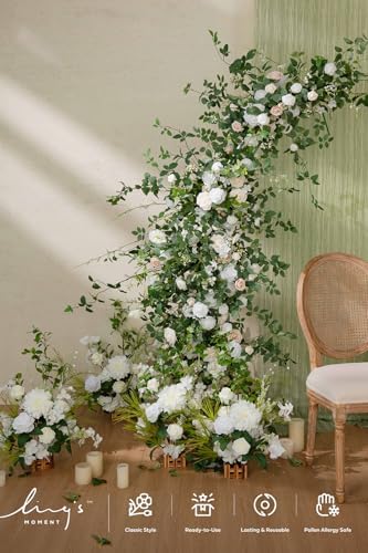 Lings Moment 6FT Eucalyptus Rose Flower Garland