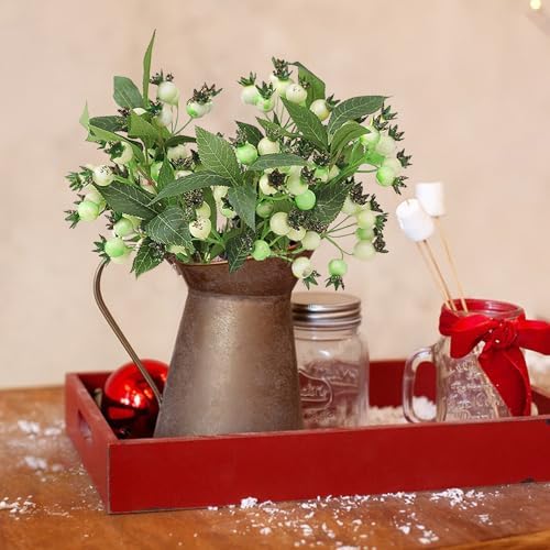 5Pcs Artificial Berries Stems Christmas Picks