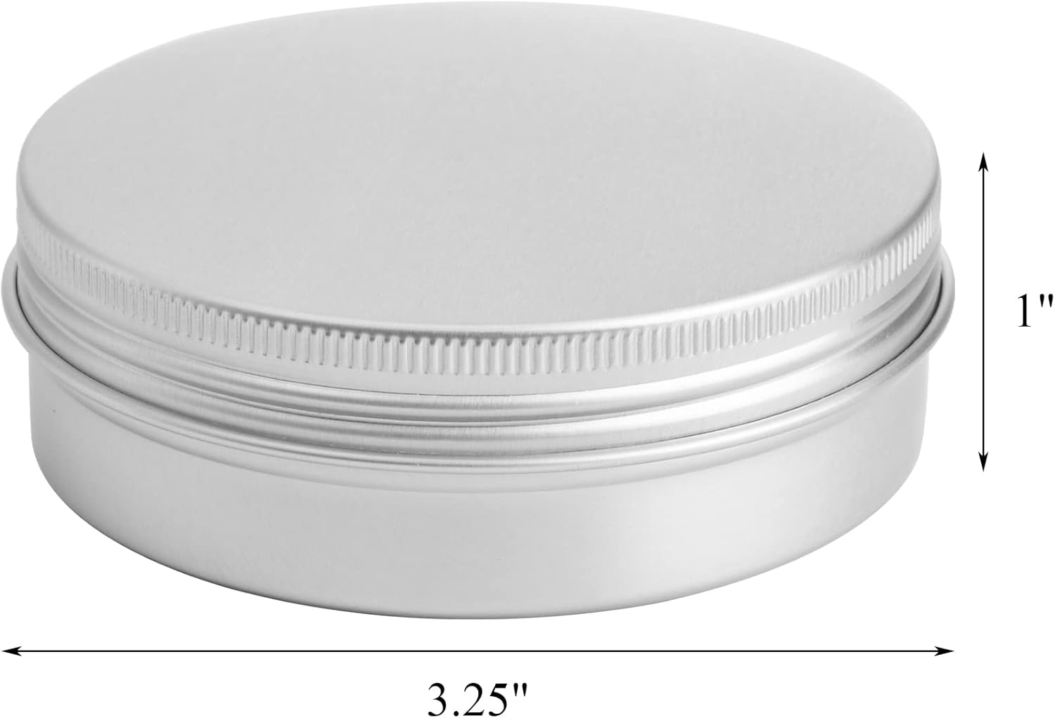 Tosnail 36 Pack 4 oz Aluminum Round Tins with Screw Top Lids