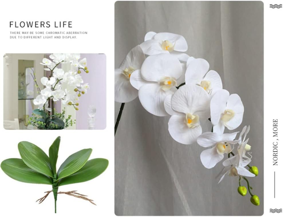 NatureMan Artificial Orchid Stems with Real Touch Petals