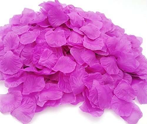 CODE FLORIST 2200 PCS Artificial Silk Flower Rose Petals Purple