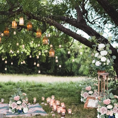 Pink Artificial Flowers for Wedding Aisle Decor