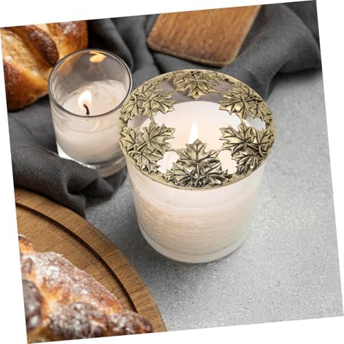 Scented Candle Topper with Maple Leaf Design