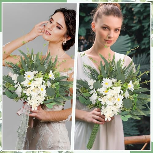 Cindeer 125 Pcs Artificial Greenery Stems Box Set
