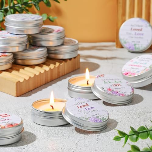36 Set Bible Verse Scented Candle Tins with Lids