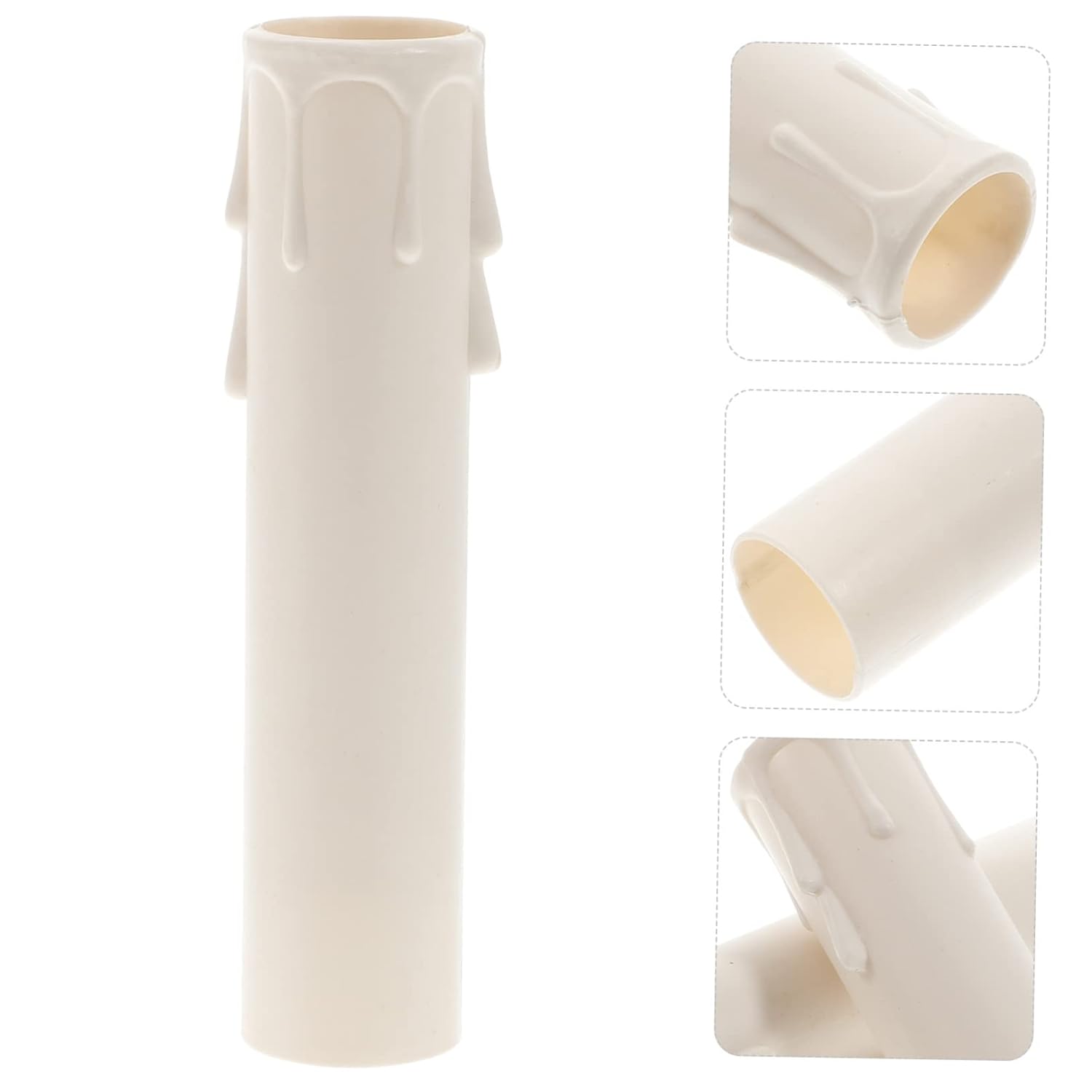 POPETPOP 20pcs Plastic Candle Socket Covers for Chandeliers and Candelabras