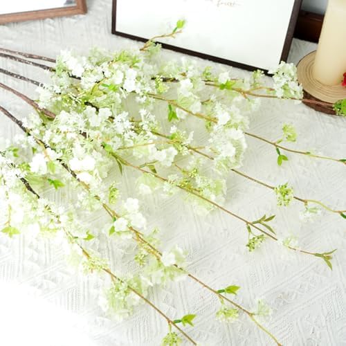 Artificial Snow Willow Branches 6pcs White 3558 Inch