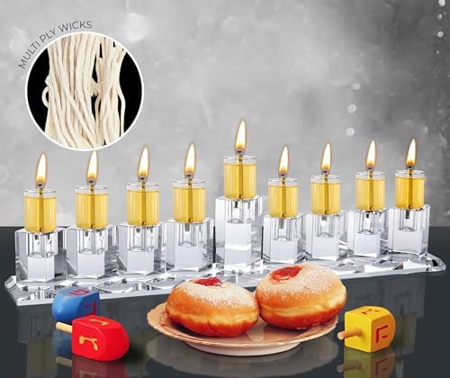Ner Mitzvah Natural Smokeless Cotton Wicks 50 Count Replacement