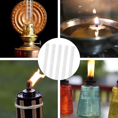 5 Pcs Fiberglass Wicks for Tiki Torches and Oil Lamps