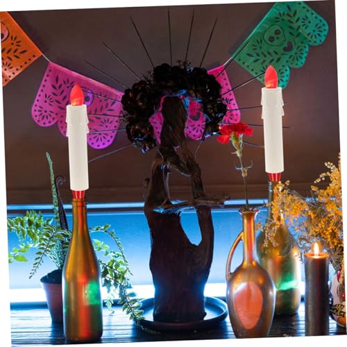15pcs Elegant White Candle Sleeves for Chandeliers and Tall Candle Holders