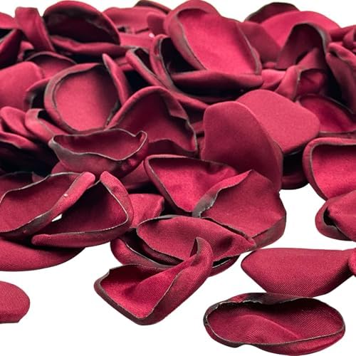 200Pcs Silk Rose Petals Burgundy for Valentine Decorations