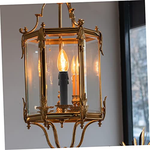 NUOBESTY 24pcs Teardrop Candle Tube Covers for Chandeliers and Candelabras