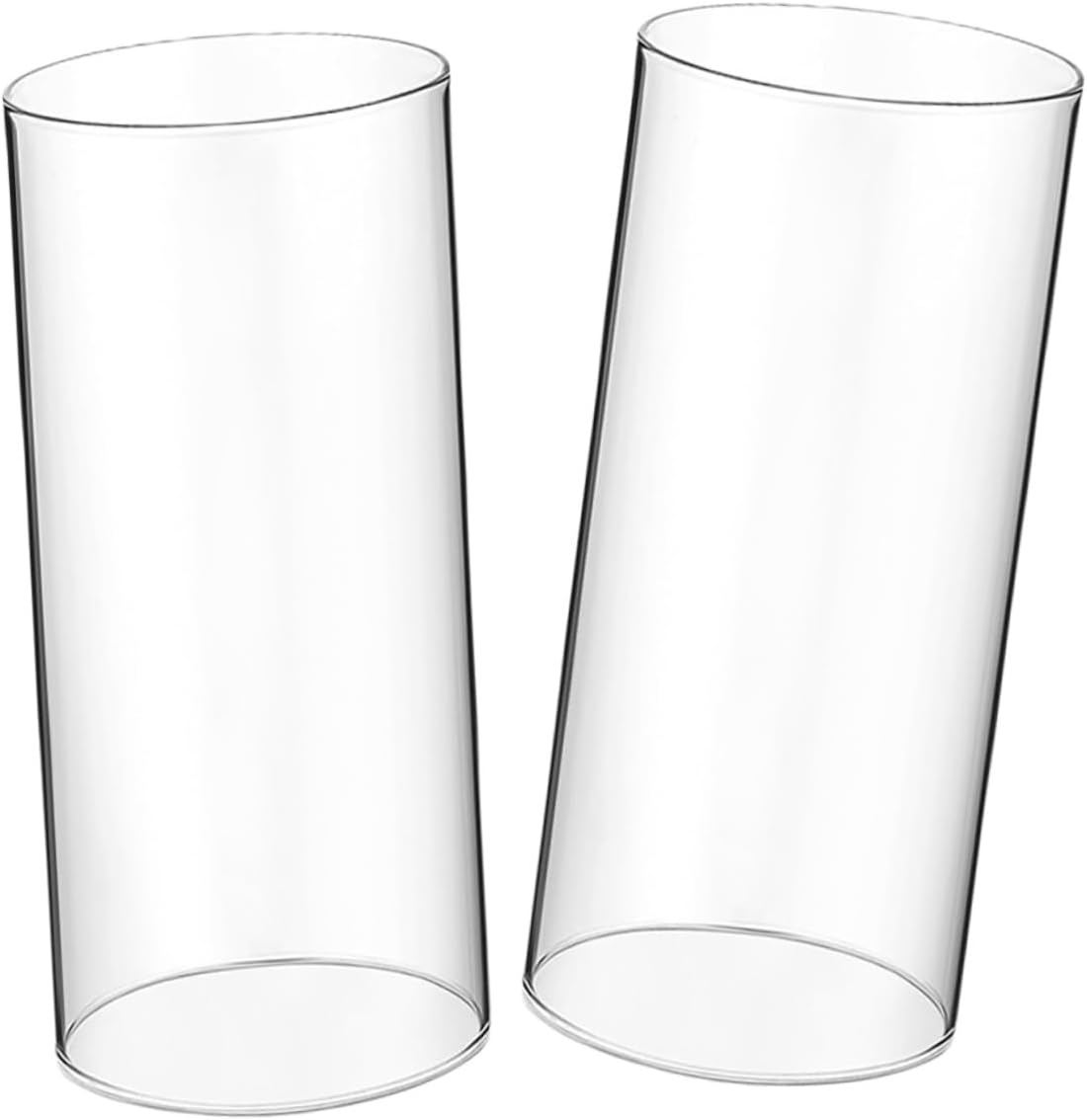 IMIKEYA 10pcs Clear Glass Candle Holder Sleeves