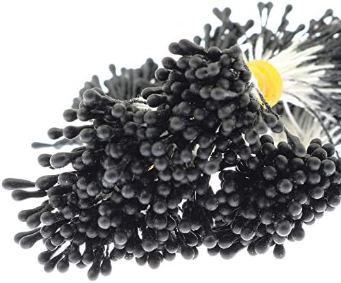 Lind Kitchen Artificial Pearlized Flower Stamen - 400PCS Matte Black