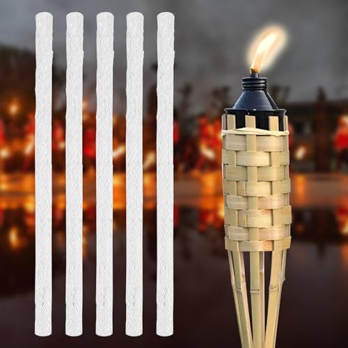 5 Pack Fiberglass Torch Wicks for Long Life Use