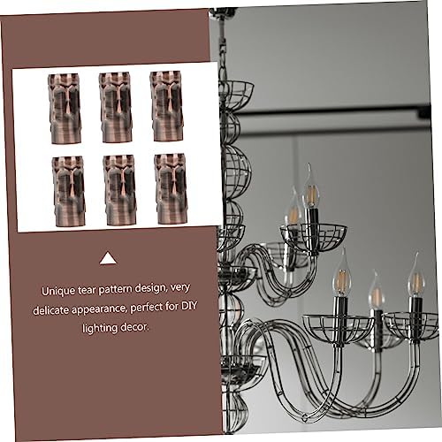 6Pcs Retro Chandelier Candle Sleeves for DIY Lighting