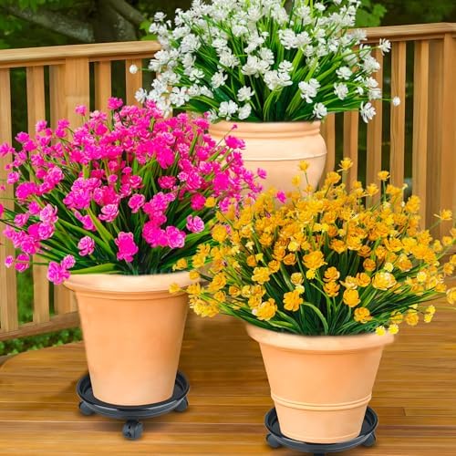 36 Pcs Artificial Flowers for Outdoor Decor