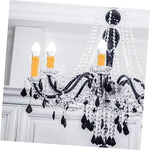 20 Pcs Lightweight Plastic Candle Sleeves with Tear Pattern Chandelier Socket Covers
