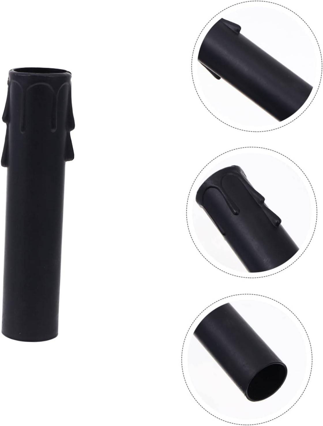 20pcs Plastic Candle Sleeves for Chandelier Socket Covers Teardrop Design