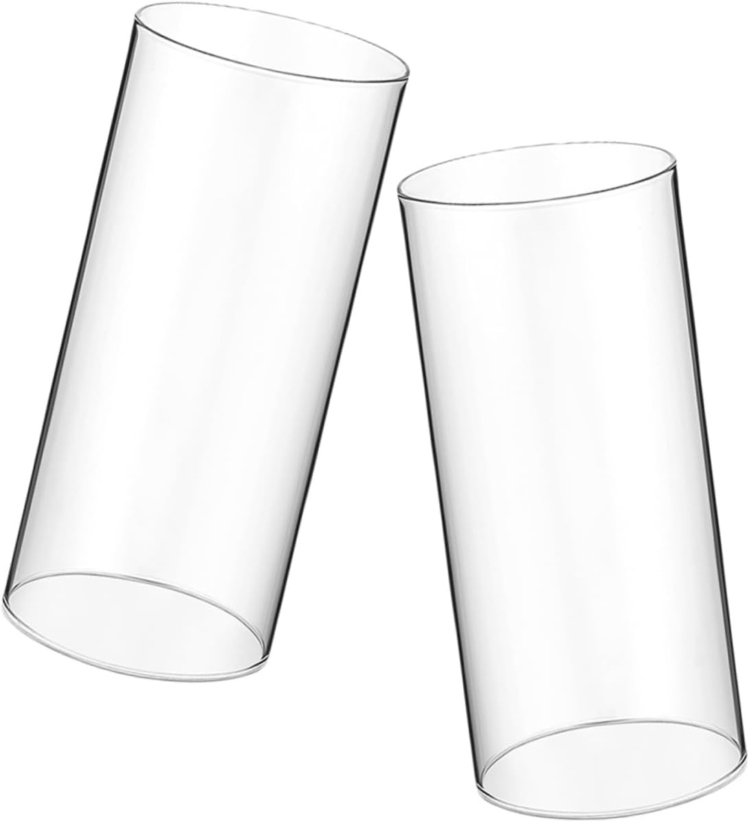 PRETYZOOM 4pcs Glass Candle Holder Sleeve Decorative Shades