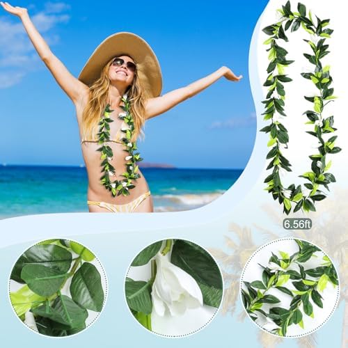 Riceshoot Hawaiian Maile Lei Garland 656 ft Tropical Wedding Decor