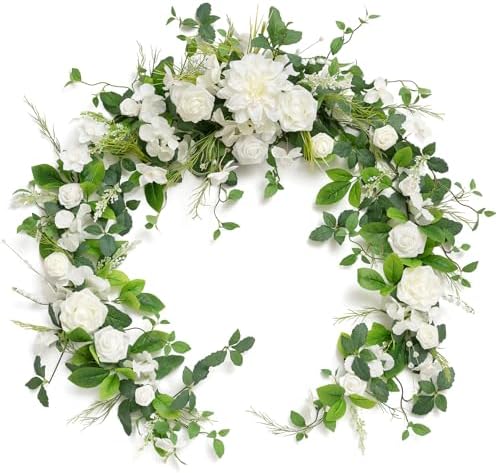 Lings Moment 6FT Eucalyptus Rose Flower Garland