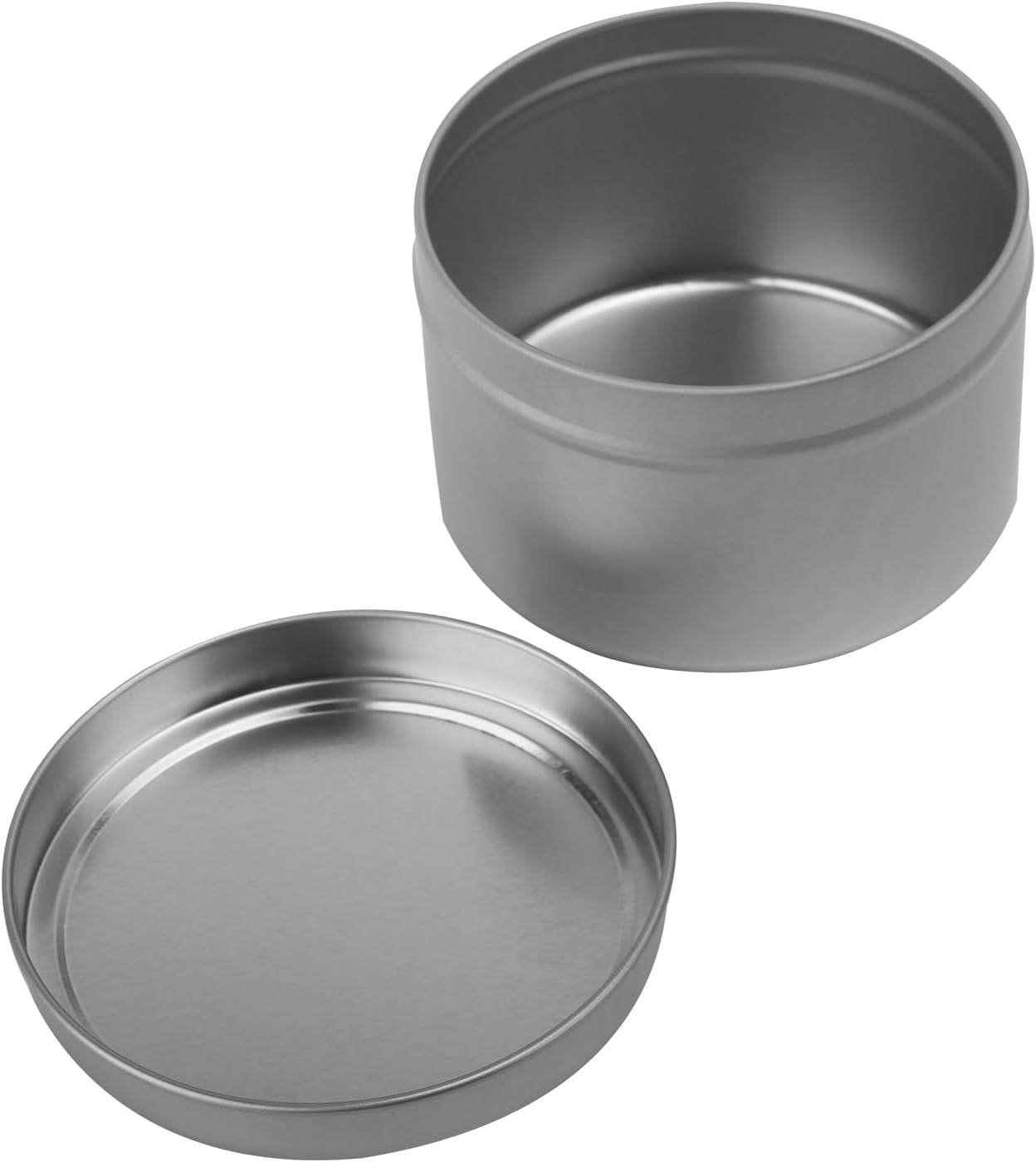 GENHAKON 36 Pack 8 oz Silver Candle Tins for Candles
