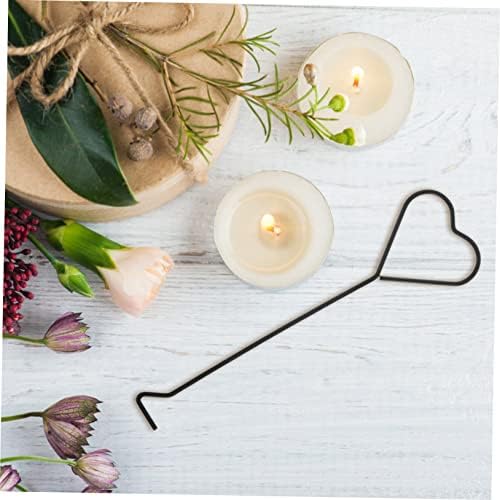 4pcs Heart Design Candle Wick Extinguisher Hooks for Thin Candles