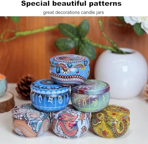 Phinicco 24 Pcs 25oz Candle Tins with Lids