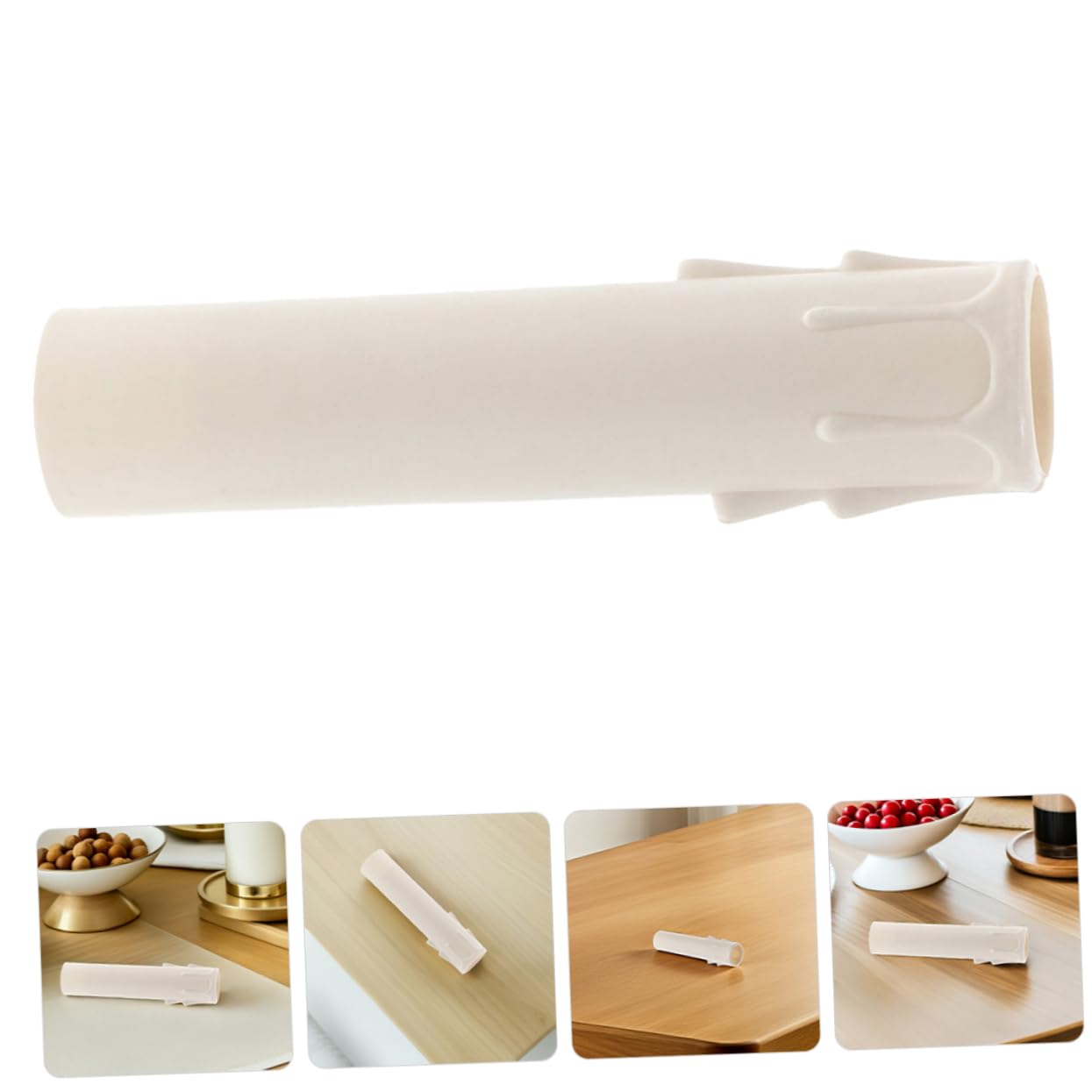15pcs Plastic Candle Covers for Chandelier Bulbs Teardrop Design Elegant Candle Sleeves