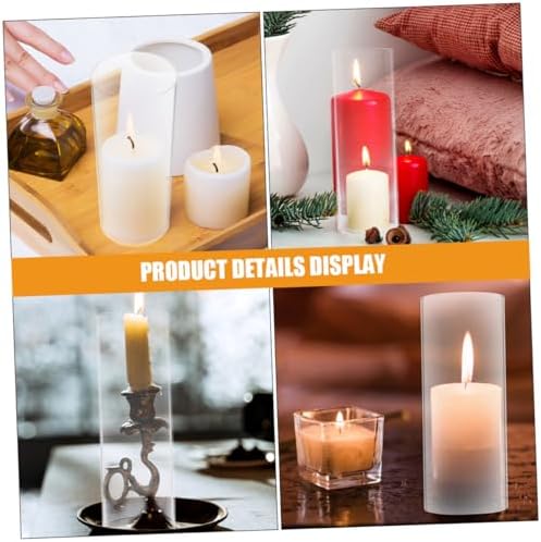 Zerodeko Glass Candle Lampshade Votive Holder Windproof Cover