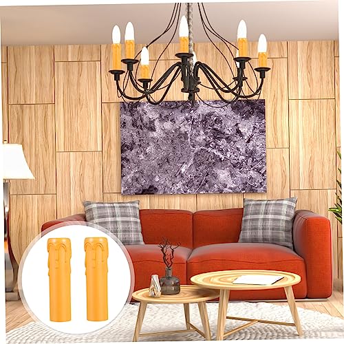 Gadpiparty 20pcs Durable Chandelier Socket Covers Plastic Candle Sleeves Heat Resistant and Lightweight