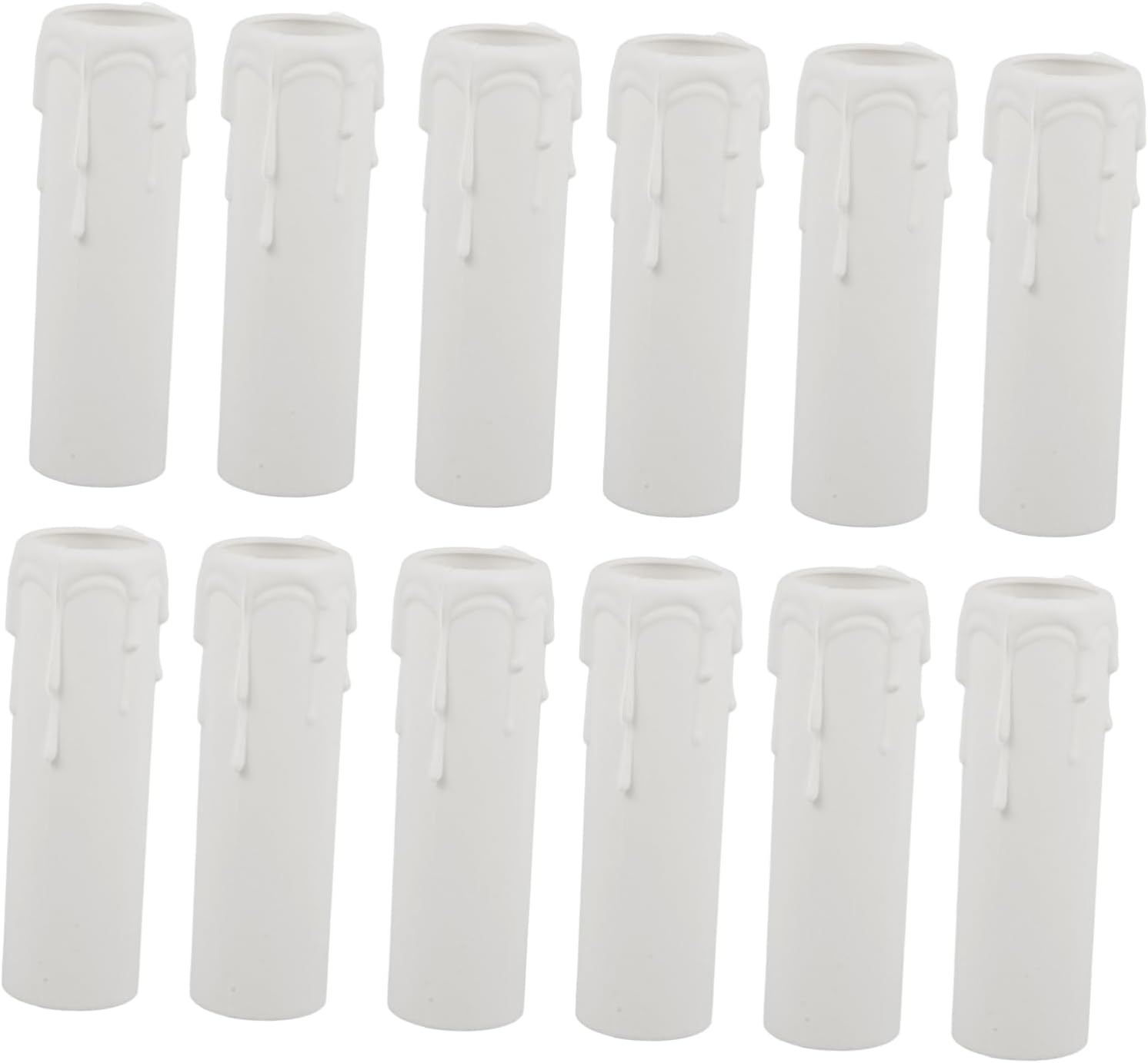 12pcs Drip Candle Sleeves for Chandeliers Home Decor