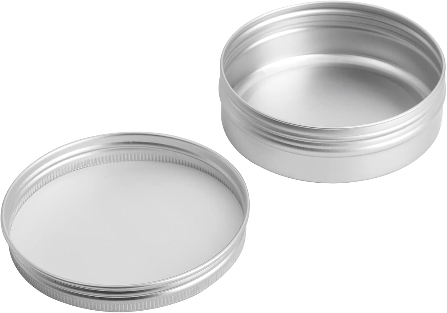 Tosnail 36 Pack 4 oz Aluminum Round Tins with Screw Top Lids