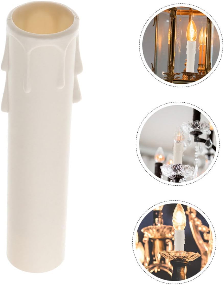 15pcs Drip Candle Sleeves for Chandelier Decor and Safety