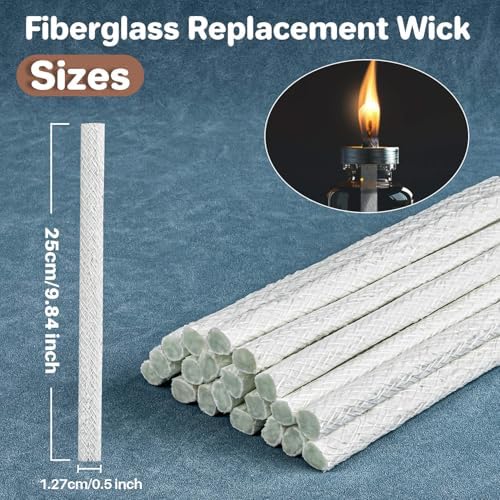 Sukh Fiberglass Oil Lamp Wicks 20 Pcs 12 Inch x 985 Inch