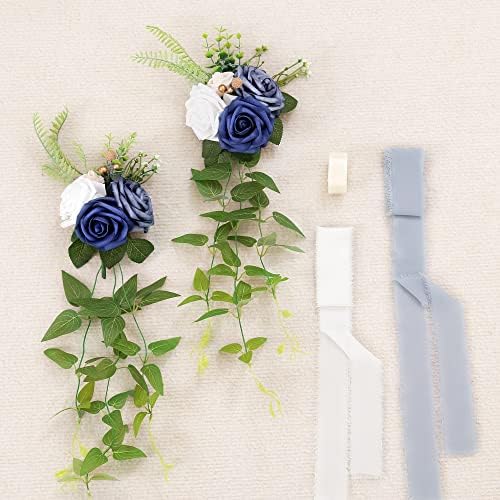 DORIS HOME Wedding Aisle Decorations Pew Flowers Set of 10