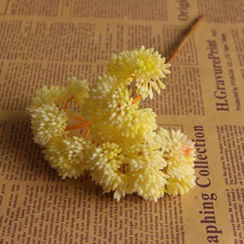 ShineBear 1PC Cream Artificial Flower Mini Succulent Decoration