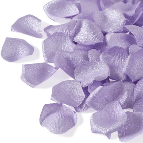 TINGE TIME 300pcs Silk Rose Petals Gold Yarn Wedding Decor