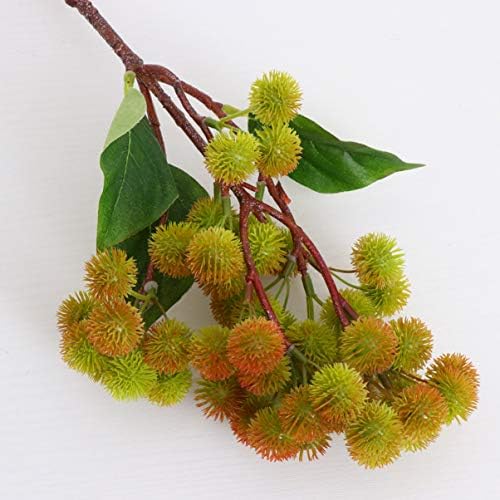 Cabilock Artificial Chestnut Fruit Decoration 1pc Dark Green