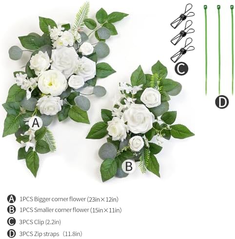 WEIERYUE Pack of 2 Artificial Flowers Decorations 1